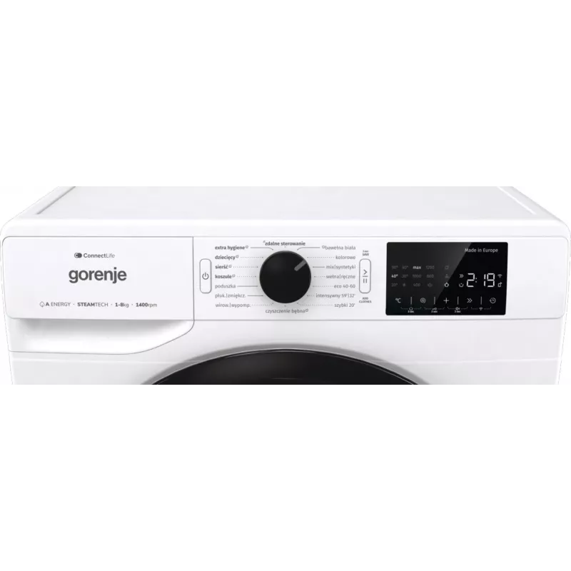Gorenje G400 brīvi stāvoša veļas mazgājamā mašīna, 8 kg, 1400 apgr./min WPNEI84A1SWIFI/PL