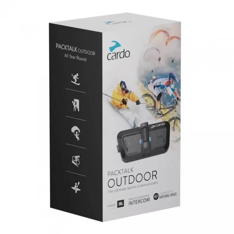 CARDO PACKTALK OUTDOOR SINGLE motociklu interkoms