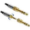 Audio kabelis DeLOCK 85779 0,5 m 3,5 mm Melns Pelēks