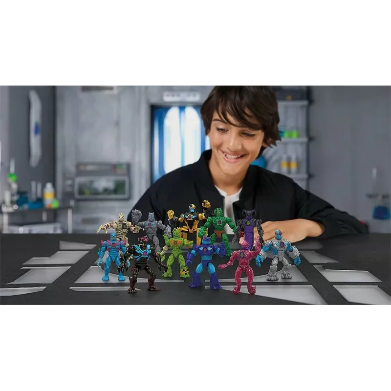 Cobi Mr Beast Lab Hybrids figūriņu komplekts — kolekcionējamas darbības figūras
