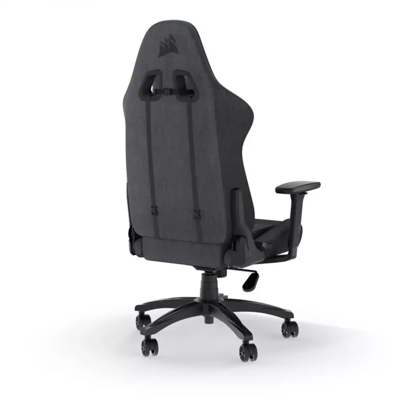 CORSAIR - TC100 RELAXED spēļu krēsls (audums - pelēks/melns)