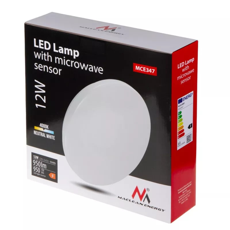 Maclean MCE347 LED griestu lampa ar krēslas sensoru