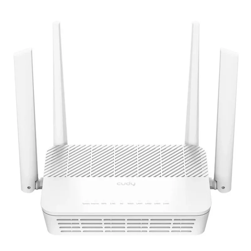 Bezvadu maršrutētājs Cudy AX3000 (Wi‑Fi 6 divjoslu 2.4/5 GHz, Gigabit Ethernet, 4x LAN, 2402+574 Mbps)