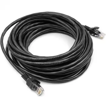 Kabelis Cat5E UTP, 7,5 m, melns
