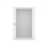 Lanberg pie sienas stiprināms instalācijas statīvu skapis 19'' 18U 600x450mm pelēks (stikla durvis)