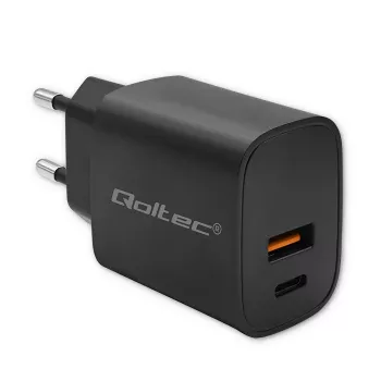Strāvas adapteris QOLTEC 52377 GaN 30W izeja 5–20V pārnēsājamām ierīcēm