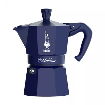 Moka katliņš BIALETTI 0005411 manuālais kafijas automāts, plīts virsmai, 0,04 L, zils