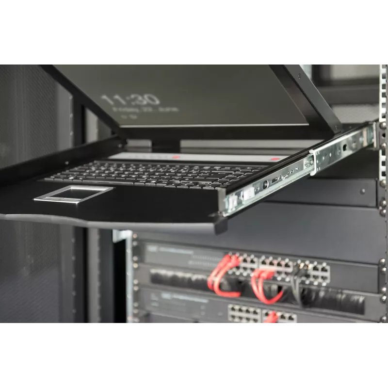 KVM konsole Digitus 19 collu LCD 8 portu VGA US tastatūra