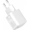 USB C 35W 3A Power Delivery 3.0 QC 3.0 sienas lādētājs balts