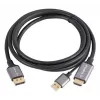 Lanberg CA-HDDP-20CU-0018-BK video kabeļa adapteris 1.8 m DisplayPort HDMI + USB melns, sudraba