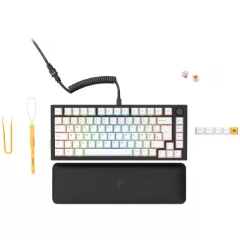 Glorious GMMK Pro Melns Slate 75% TKL tastatūra - iepriekš samontēta, ISO DE izkārtojums - melna (GLO-GMMK-P75-FOX-ISO-B-DE)