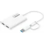 ROLINE displeja adapteris USB Type C A - Dual HDMI 4K60 ST/BU - adapteris - digitāls/dati (12.03.3206)