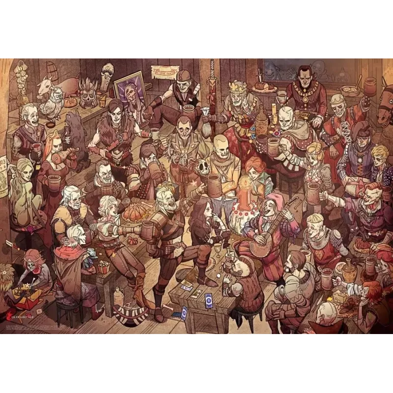 Good Loot Gaming Puzzle: The Witcher (Wiedźmin) Birthday, 1000 gab.