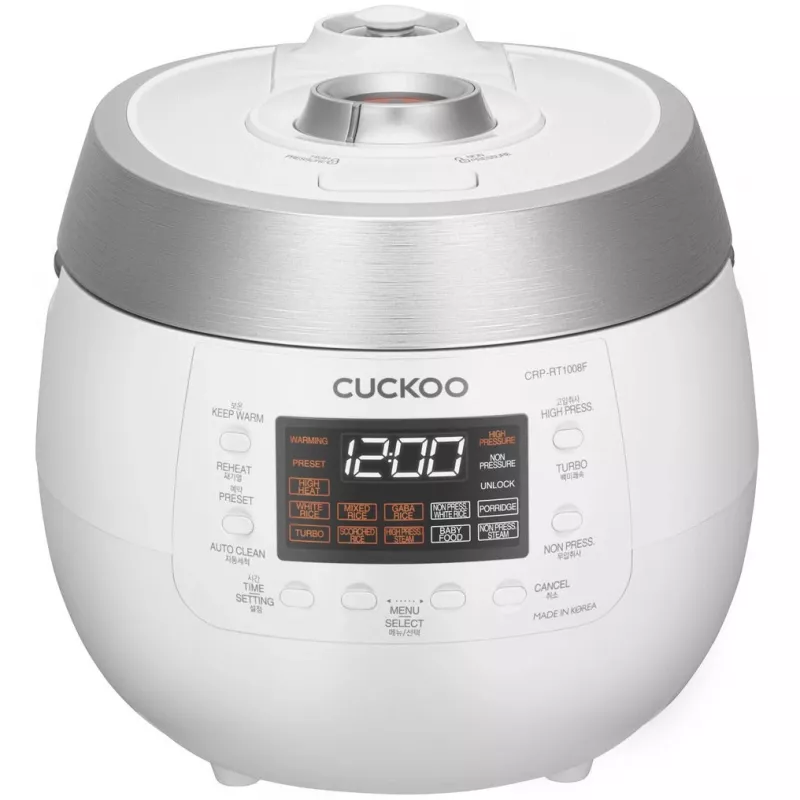 Cuckoo CRP-RT1008F, Balts, 1,8 l, Alumīnijs, LED, Pogas, 1,2 m