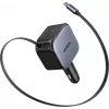 Auto lādētājs UGREEN Fast 2-Port 145W USB-C/USB-A modelis 55910B