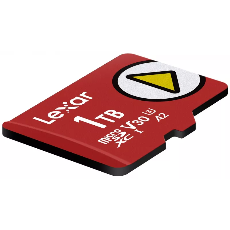 MicroSDXC atmiņas karte Lexar 1 TB UHS‑I Class 10 U3 V30 Lasīšana 205 MB/s Rakstīšana 140 MB/s (sarkana)