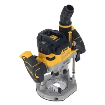 Plunge Router DeWalt DCW620NT-XJ, bezsuku akumulatora, 18V, 1600W jauda, 11–23k RPM, 12,7 mm patrona, putekļu izvads, LED, 3,6 kg, futrālis