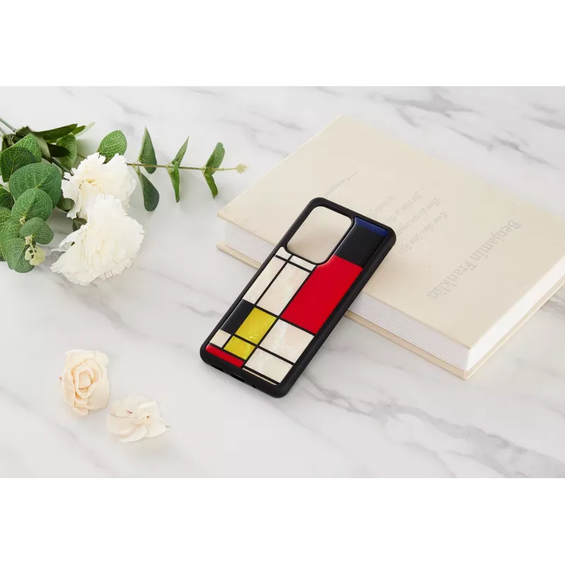 Aizsargājošs tālruņa maciņš iKins Samsung Galaxy S20 Ultra — Mondrian Melns