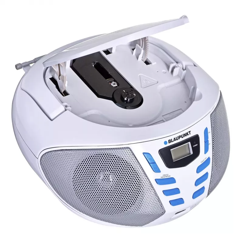 Blaupunkt BB7-WH pārnēsājama stereo sistēma Digitālā 2.4 W FM Pelēka MP3 atskaņošana