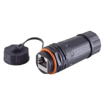 Microconnect KONCAT6A68 savienotāju adapteris RJ-45 melns