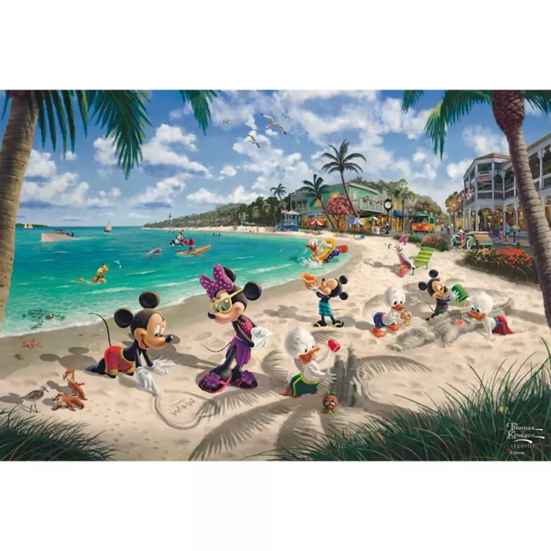 Thomas Kinkade Studios: Disney - Mickey & Minnie in Florida, Puzzle 200 gab.