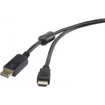Renkforce RF-3301450 Video Cable-Adapter 0,5 m DisplayPort HDMI melns (RF-3301450)