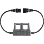 VOLTCRAFT CAA-1L 16 Mērīšanas adapteris IEC ierīces spraudnis C20 - IEC ierīces kontaktligzda C19 Tumši pelēks (CAA-1L 16)