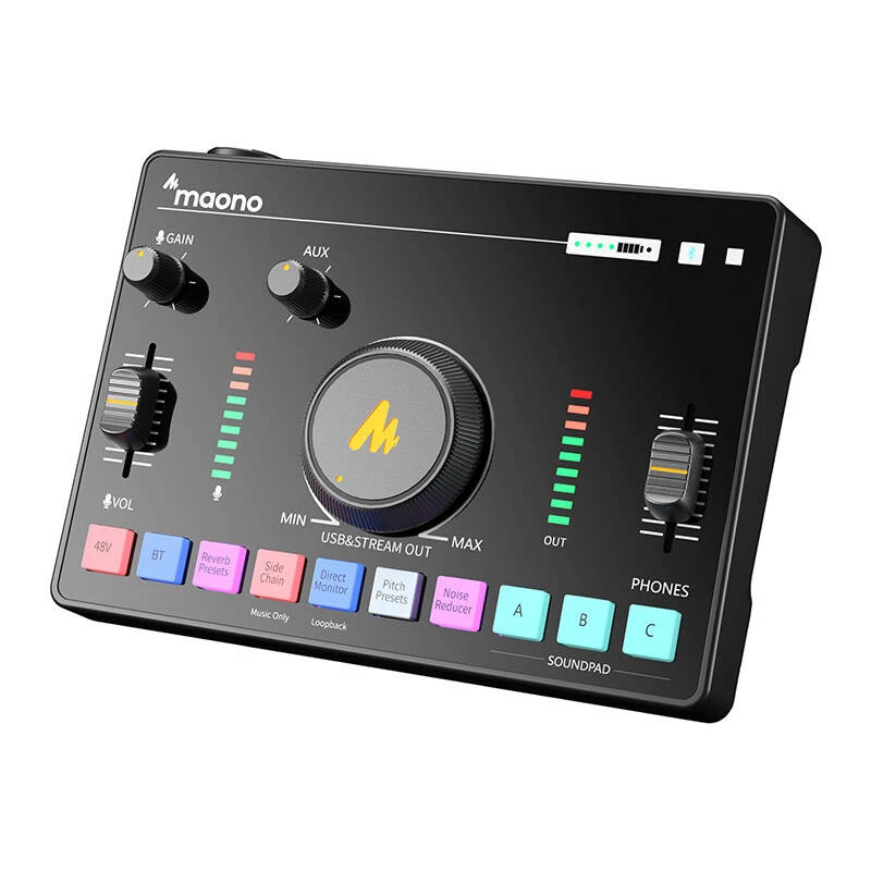 Audio mikseris MAONO AMC2 Neo, 2-kanālu USB mikseris ar USB savienojumu