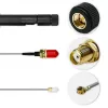 Iekštelpu Wi‑Fi antena QOLTEC 57046, divjoslu 2.4–2.5 GHz un 5.1–5.8 GHz, 5 dBi, 50 Ω