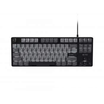 NATEC Fury Gaming Keyboard Kanabo K2 US balti izgaismota mehāniskā melni pelēka