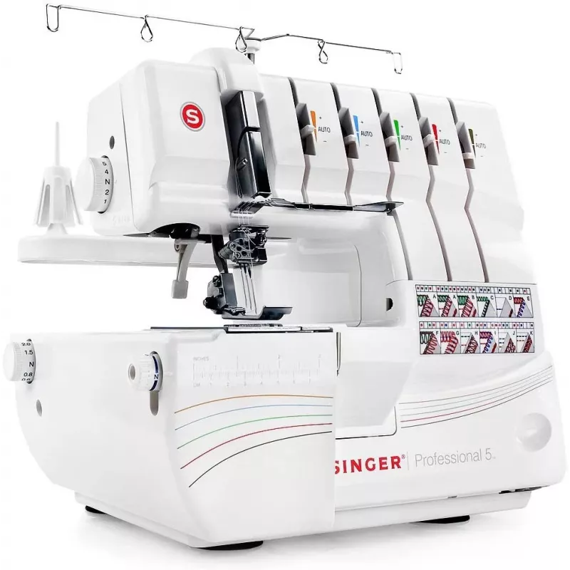 Overlock Singer 14T968 šujmašīna, elektriskā strāva, balta