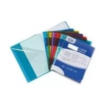 ELBA burtnīcu vāks 240 x 320 mm, PVC 0,22 mm, bezkrāsains caurspīdīgs, ar platu atloku (519-2INC)