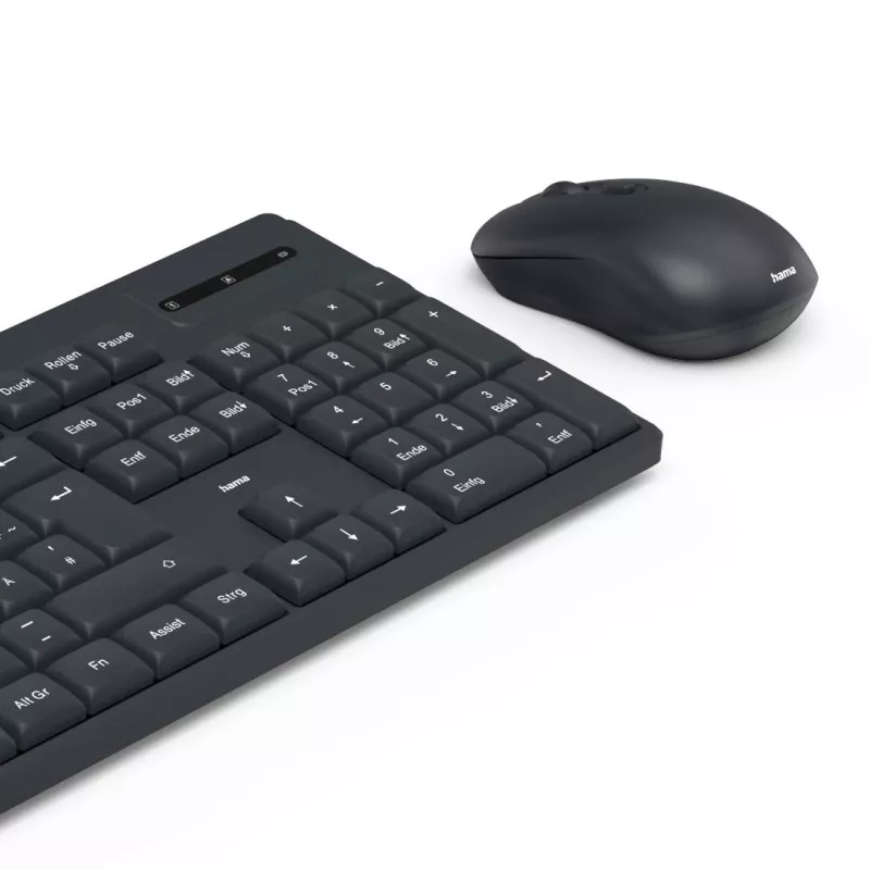 Bezvadu tastatūras un peles komplekts WKM-200 melns