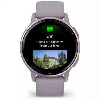 Garmin Vivoactive 5 3.05 cm (1.2) AMOLED digitāls 390 x 390 pikseļi skārienjutīgs ekrāns violets Wi-Fi GPS (satelīts)