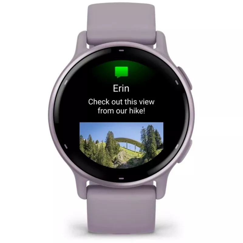 Garmin Vivoactive 5 3.05 cm (1.2) AMOLED digitāls 390 x 390 pikseļi skārienjutīgs ekrāns violets Wi-Fi GPS (satelīts)