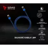 Savio GCL-02 HDMI kabelis 1,8 m HDMI Type A (standarta) Melns,Zils