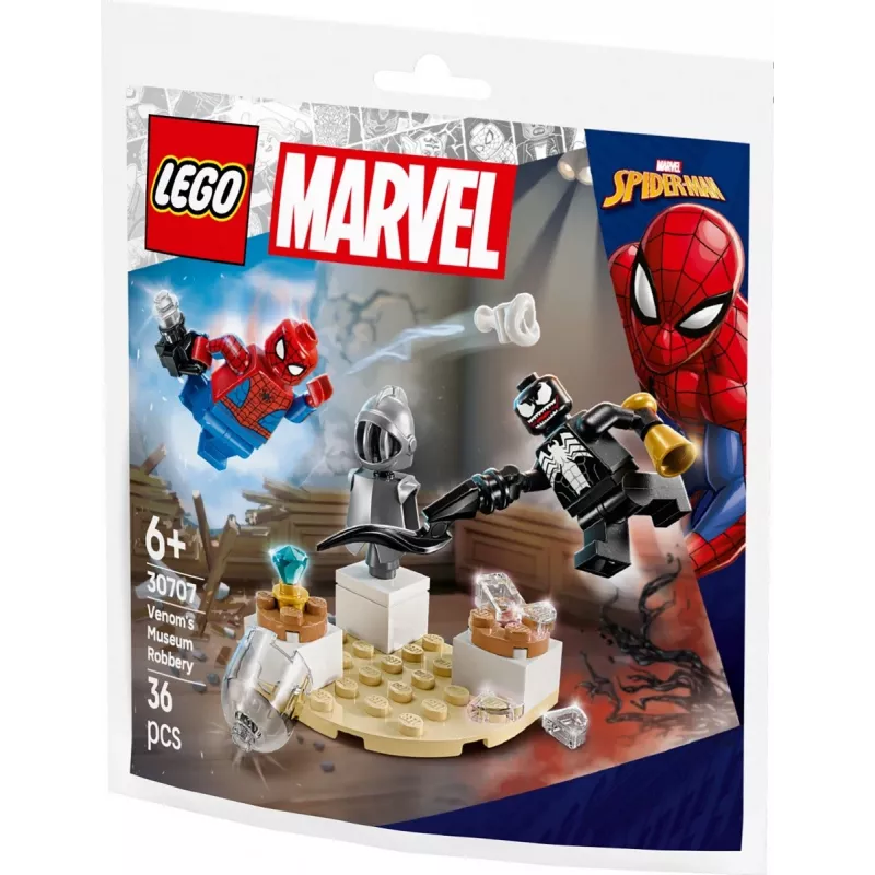 Konstrukciju rotaļlieta LEGO Venom's Museum Heist polimaisa komplekts 30707 — Marvel Super Heroes, mazs kolekcionējams spēļu komplekts