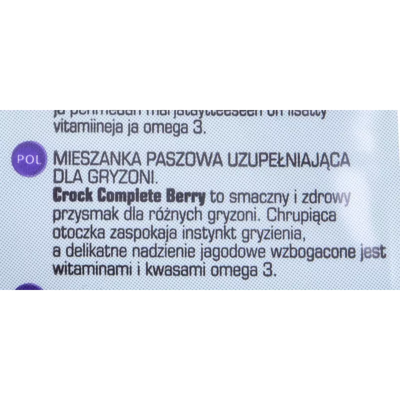 VERSELE LAGA Complete Crock Berry — gardums grauzējiem — 50g