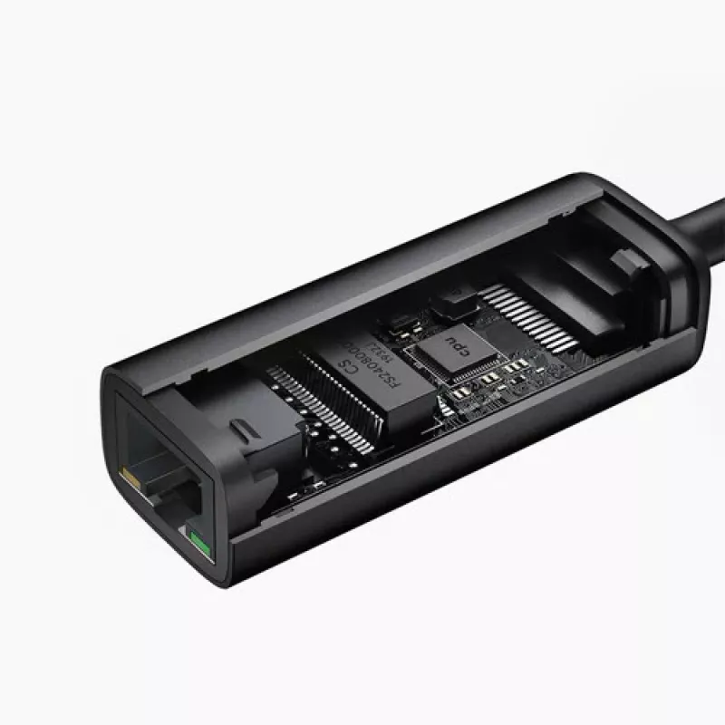 Ethernet adapteris Aukey CB-A30 USB‑C uz Gigabit RJ45 10/100/1000 Mbps, USB 3.0, alumīnija, LED indikatori