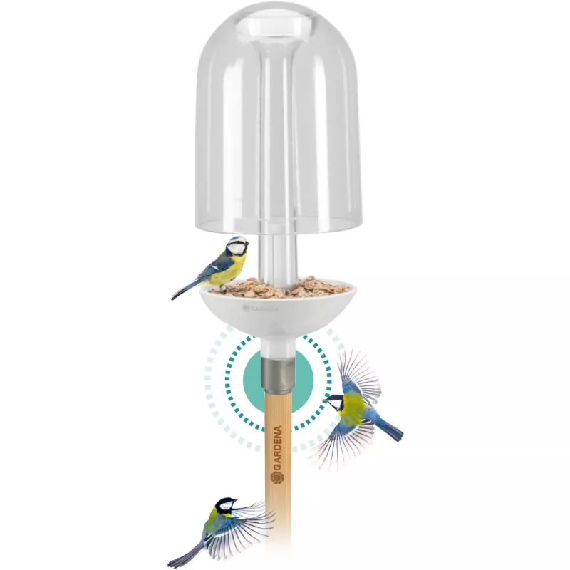 Putnu barotava Gardena ClickUp! Caurspīdīgs balts akrils
