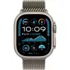 Apple Watch Ultra 2 GPS + Cellular 49mm dabīga titāna korpuss ar dabīga titāna Milānas cilpu - M