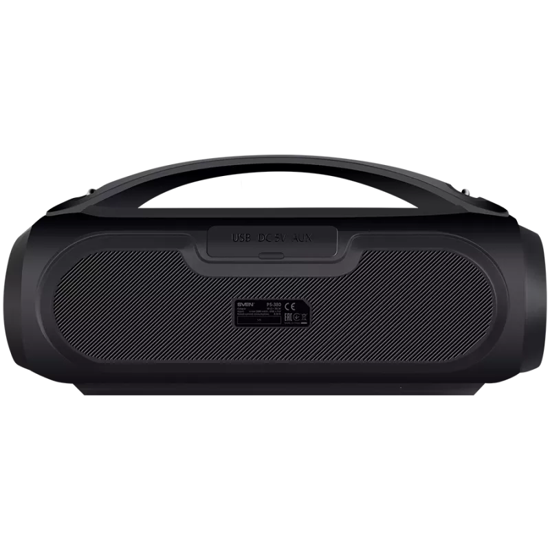 Skaļrunis SVEN PS-380, melns (40W, Ūdensizturīgs (IPx5), TWS, Bluetooth, FM, USB, 3000mA*h)