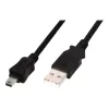 Savienojuma kabelis USB A / miniUSB B M/M 1 m melns