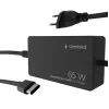 Cablexpert NPA-AC-PDQC65-01 65 W PowerDelivery GaN USB Type-C ātrais lādētājs, melns | Cablexpert