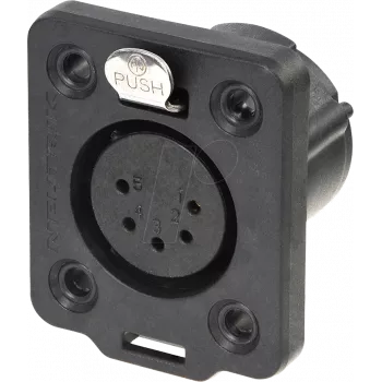 Neutrik NC5FDX-TOP vadu savienotājs XLR melns (NC5FDX-TOP)