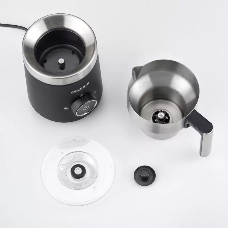 Severin SM 3585 Piena putotājs Automātiskais piena putotājs Melns - Sudrabs (SM3585)