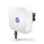 Virziena tīkla antena QuWireless QuMax — virziena PoE/LAN antena 0.694–2.7 GHz, līdz 6 dBi, balta