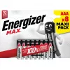 Vienreizlietojamā baterija Energizer MAX AAA Alkaline 1.5V — iepakojumā 8, cilindriska, 10 gadu glabāšanas laiks