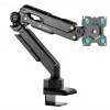 Sienas stiprinājums monitoram ONKRON G90-B 13–34 collu ekrāniem, melns, VESA 75x75–100x100, maks. 10 kg, augstums 195–445 mm