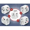 Ceļojumu adapteris GEMBIRD TPA-EU2A1C15-01-W — 15 W, E tipa kontaktdakša, 2× USB-A + 1× USB-C, 100–250 V